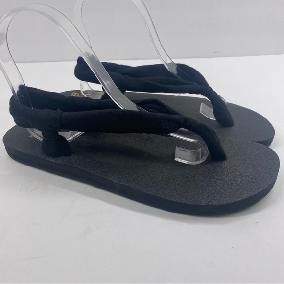 Sanuk Yoga Black Sling Sandals - Picture 1 of 5
